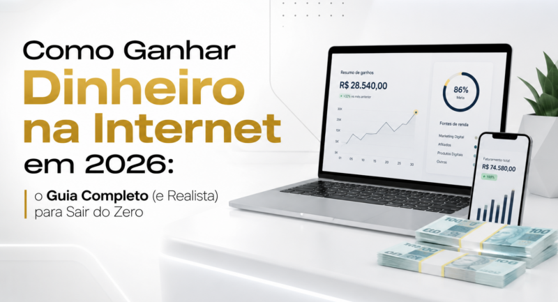 Como Ganhar Dinheiro na Internet em 2026: o Guia Completo (e Realista) para Sair do Zero