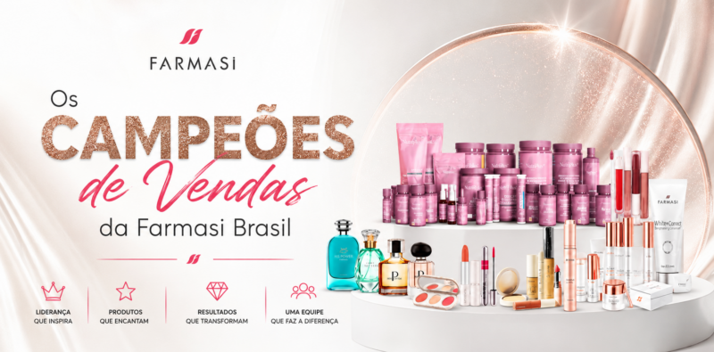 Os Campeões de Vendas da Farmasi Brasil: os produtos que toda consultora deveria ter na sacola