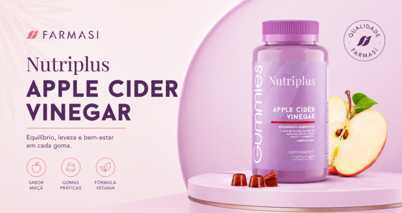 Nutriplus Apple Cider Vinegar: as gomas de vinagre de maçã que estão mudando a rotina de quem busca bem-estar de verdade